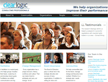 Tablet Screenshot of clearlogic.ca